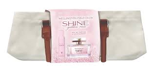 Wellington Polo Shine Golden Rose EDP 100ml+deo +bolso