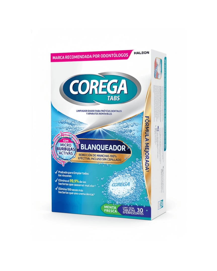 Corega tabs blanqueador