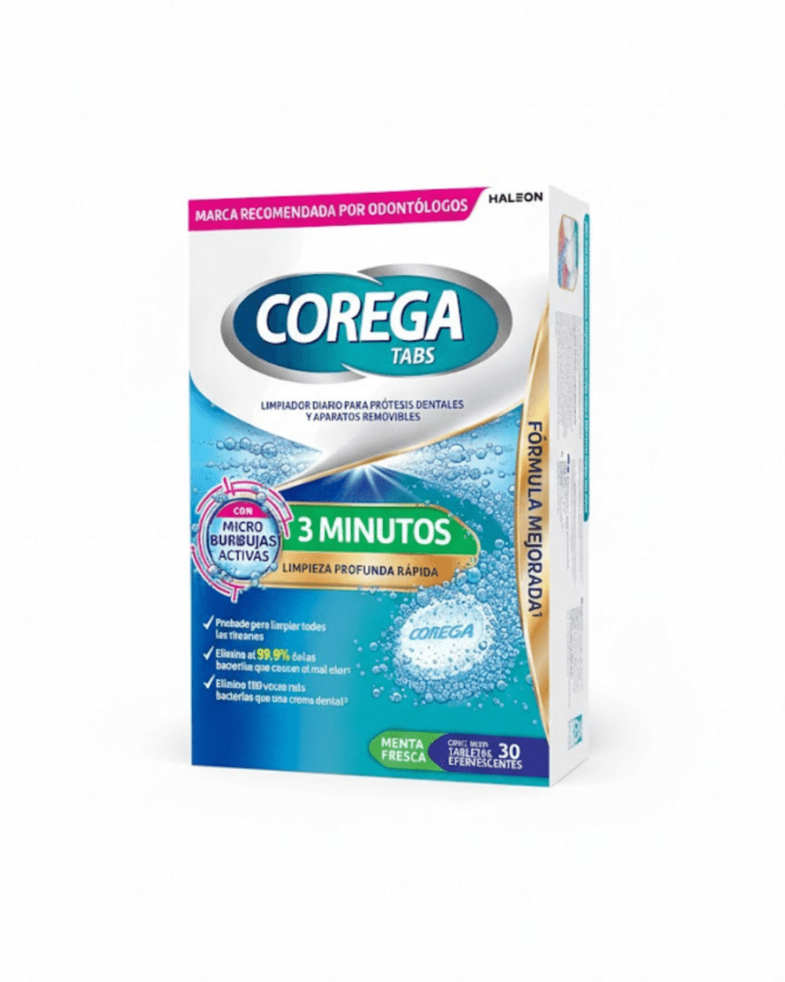 Corega tabs combine 3 minutos