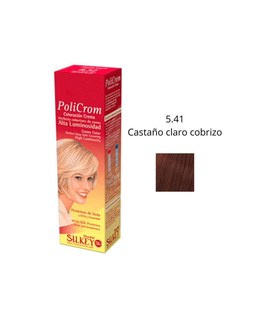 Policrom coloración 5.41 castaño claro cobrizo 47gr
