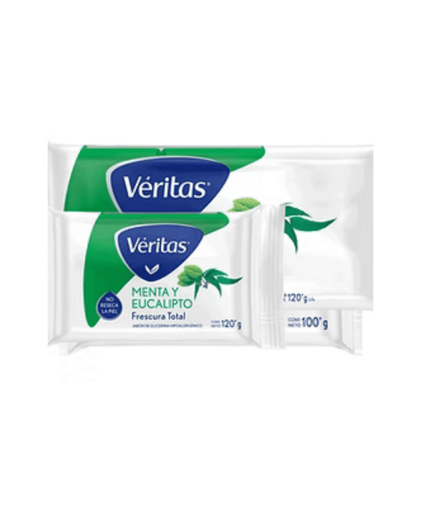 Veritas jabón glicerina menta y eucalipto 120gr