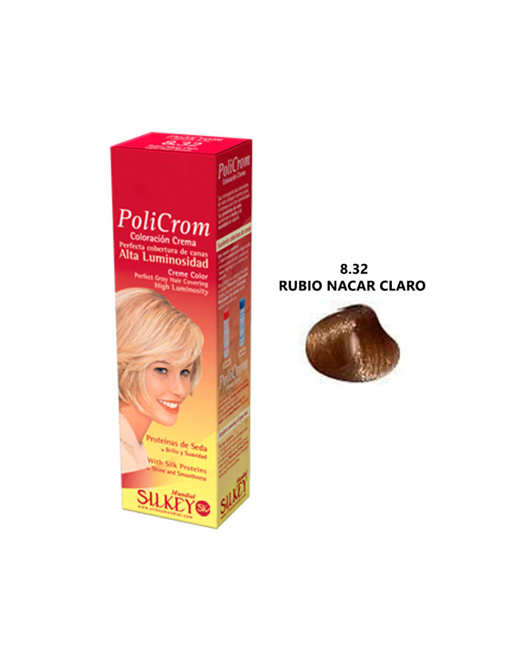 Policrom coloración 8.32 rubio nácar claro 47gr