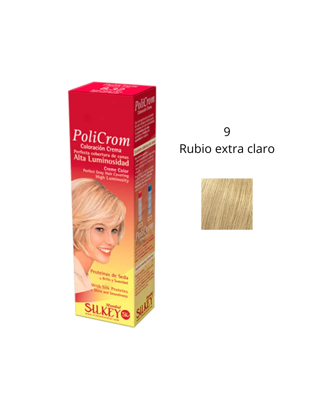 Policrom coloración 9 rubio extra claro 47gr