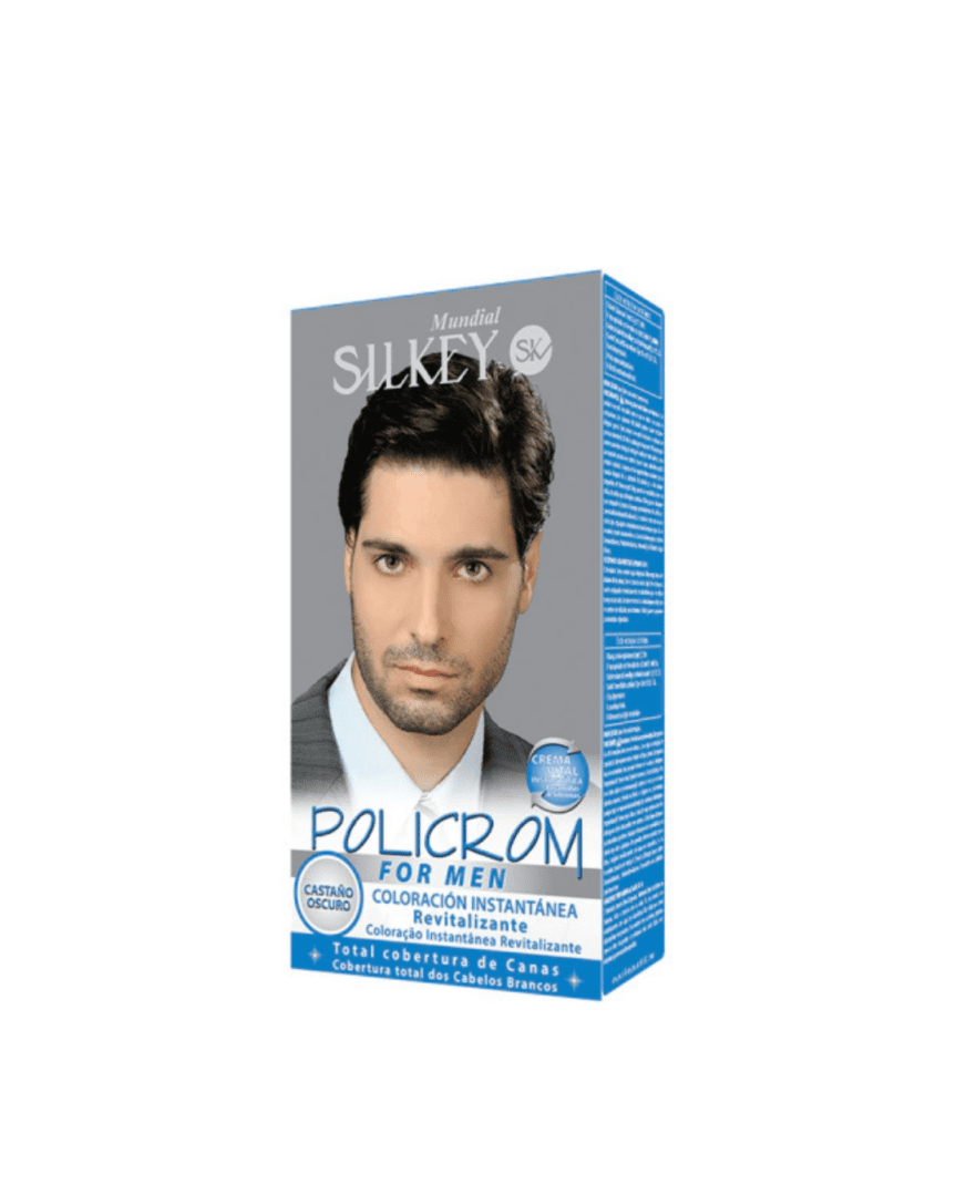 Policrom for men coloración kit castaño oscuro