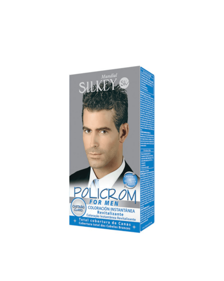 Policrom for men coloración kit castaño claro