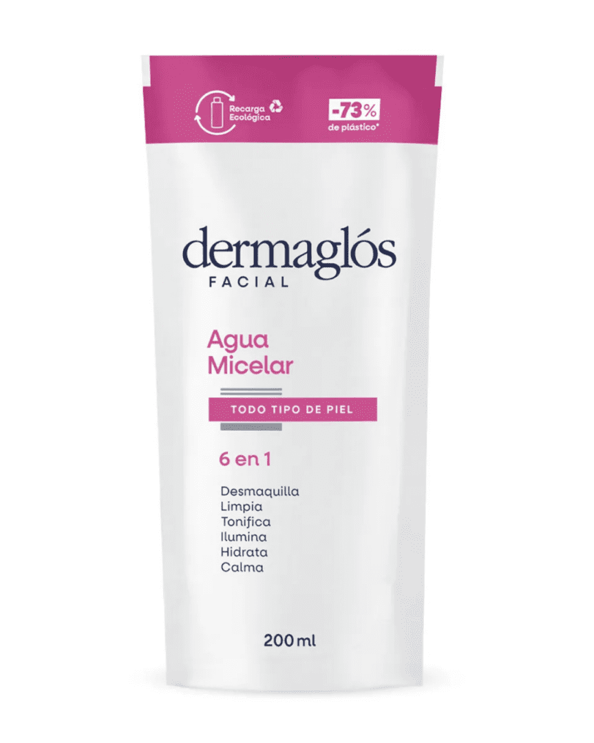 Dermaglos facial agua micelar refill 200ml
