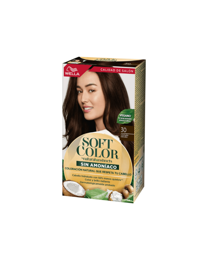 Soft color con miel N°30 castaño oscuro