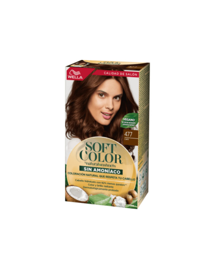 Soft color con miel N°477 cafe intenso