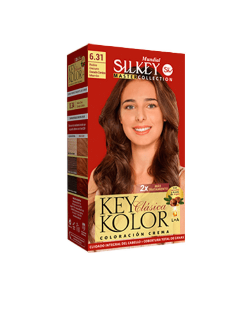 Key color master collection 6.31 rubio oscuro dorado ceniza marron