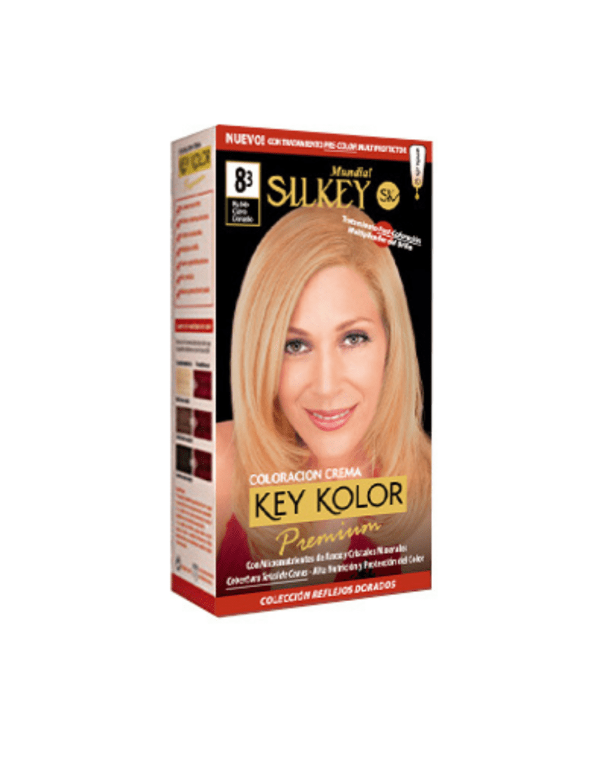 Key color premium coloración 8.3 rubio claro dorado