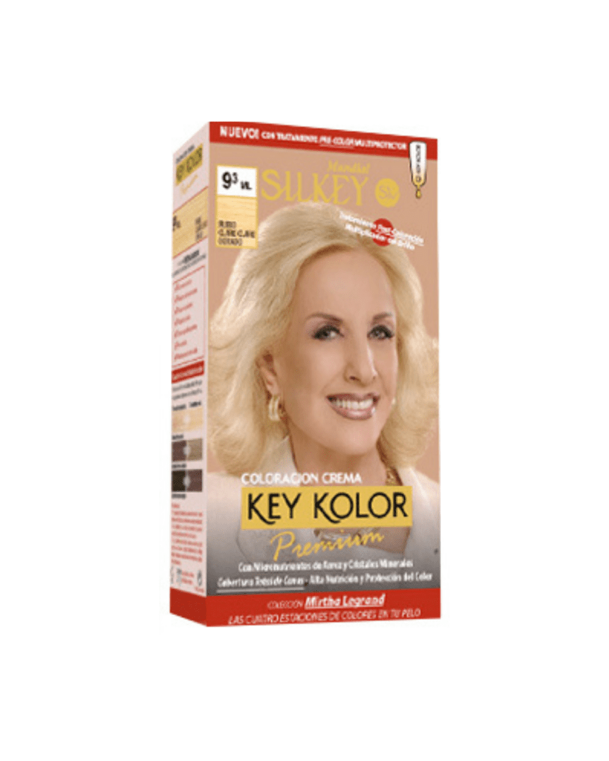 Key color premium coloración 9.3 rubio claro claro dorado