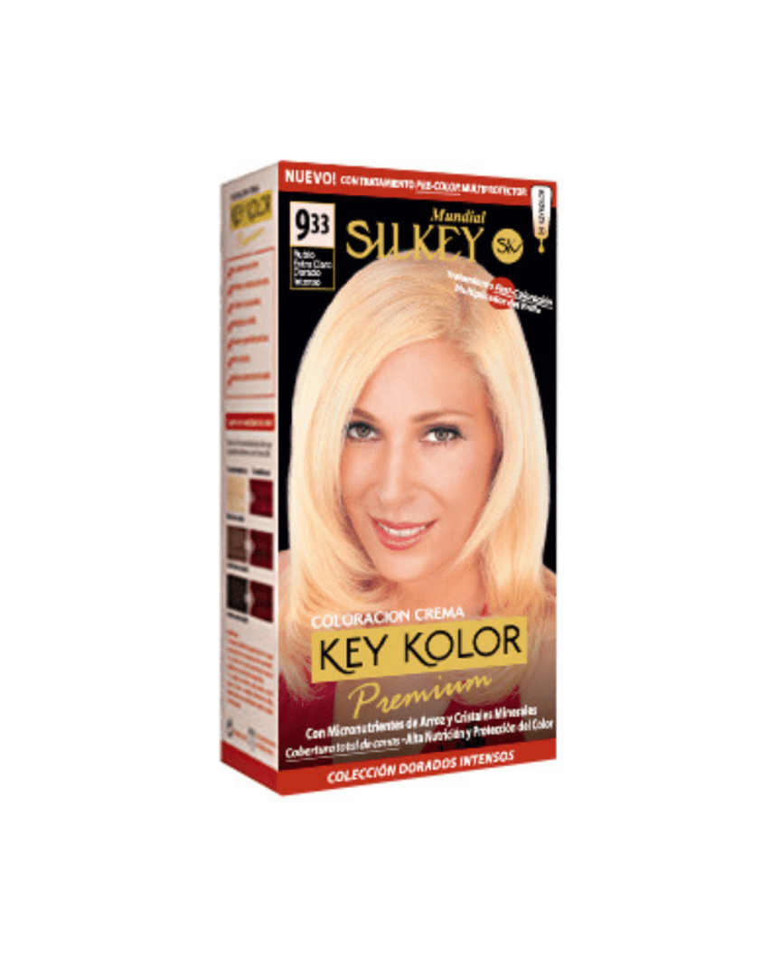 Key color premium coloración 9.33 rubio muy claro dorado