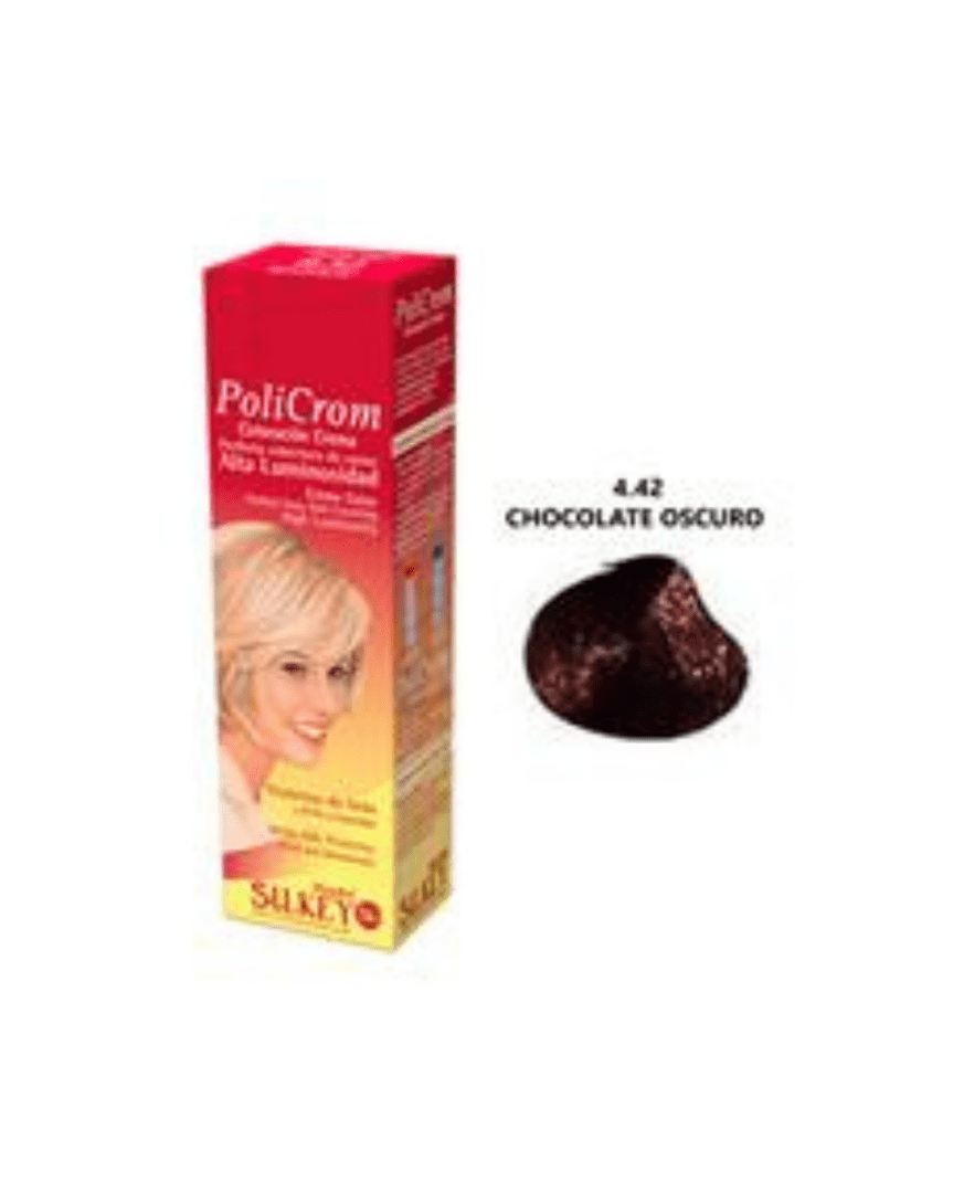 Policrom coloración 4.42 chocolate oscuro 47gr