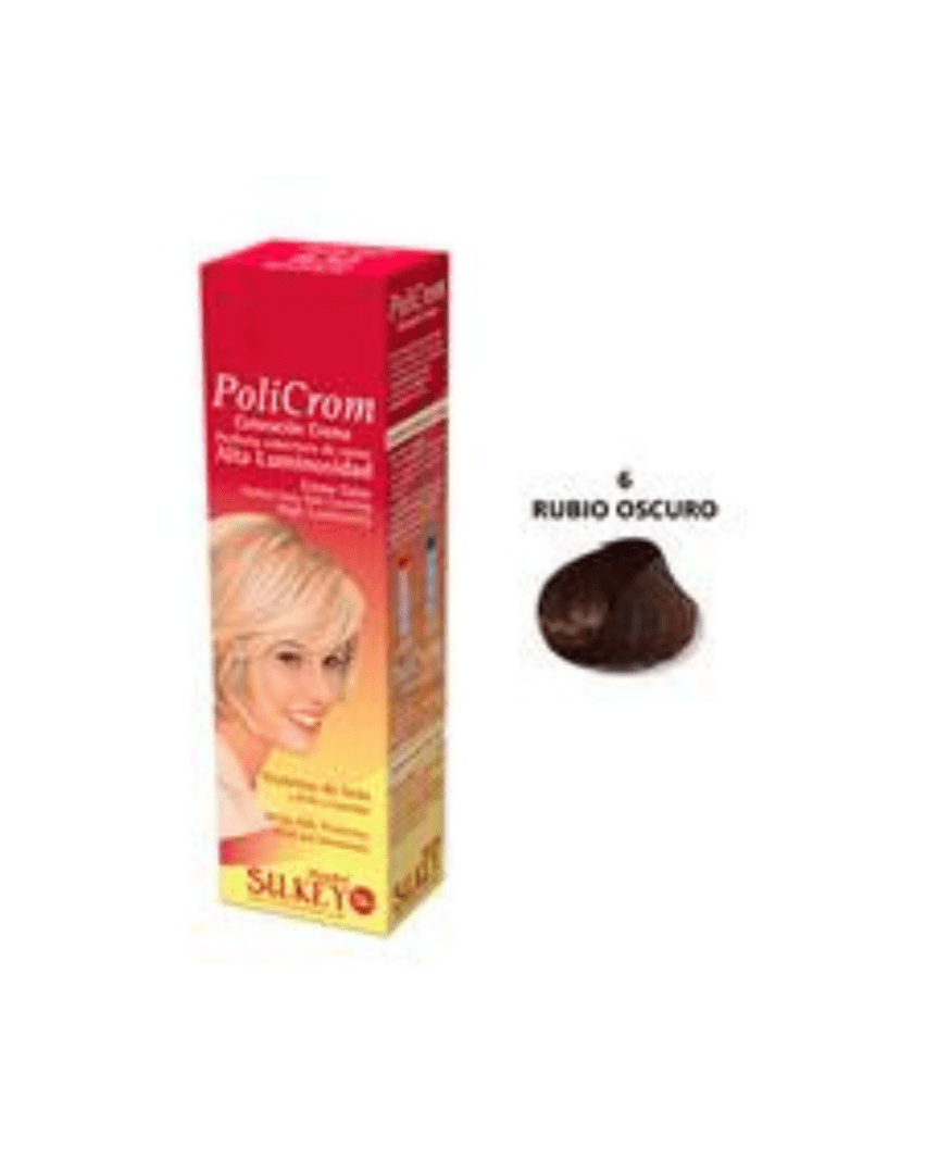 Policrom coloración 6 rubio oscuro 47gr