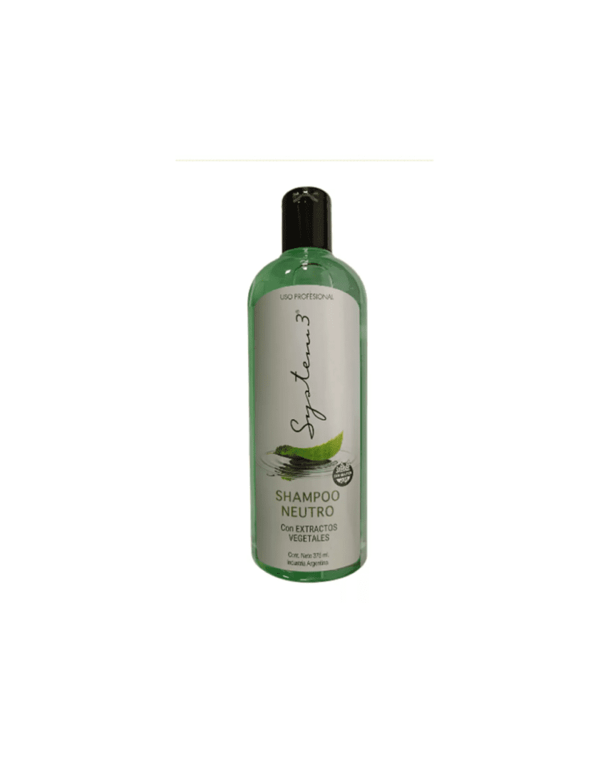 System 3 shampoo neutro con extracto de vegetal 375ml