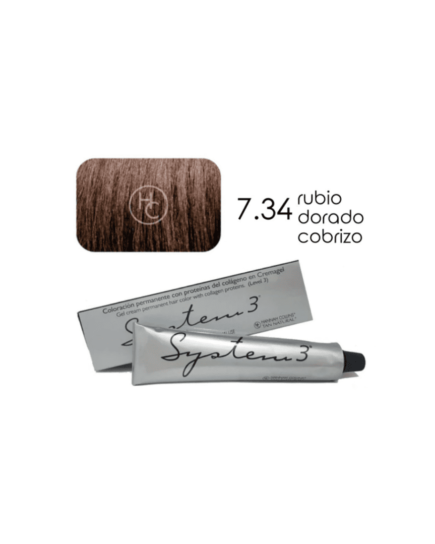 System 3 tintura profesional N°7.34