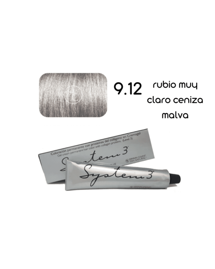 System 3 tintura profesional N°9.12