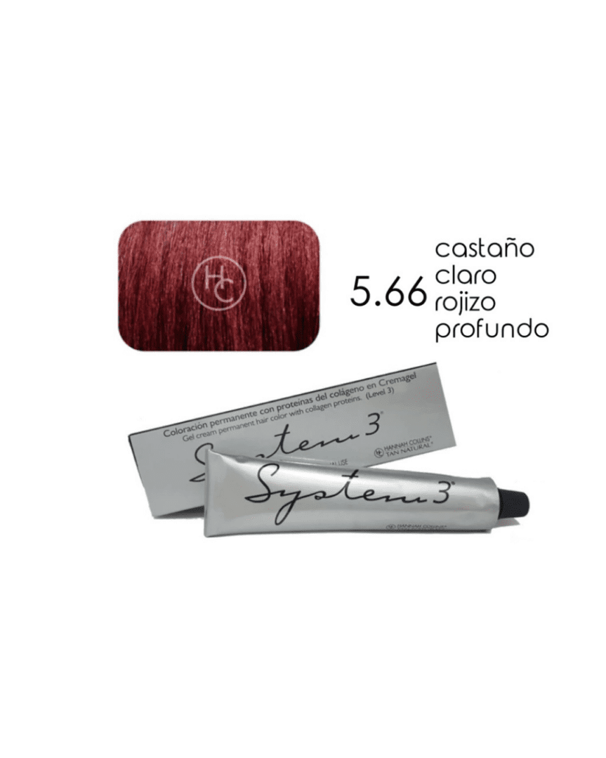 System 3 tintura profesional rojos N°5.66