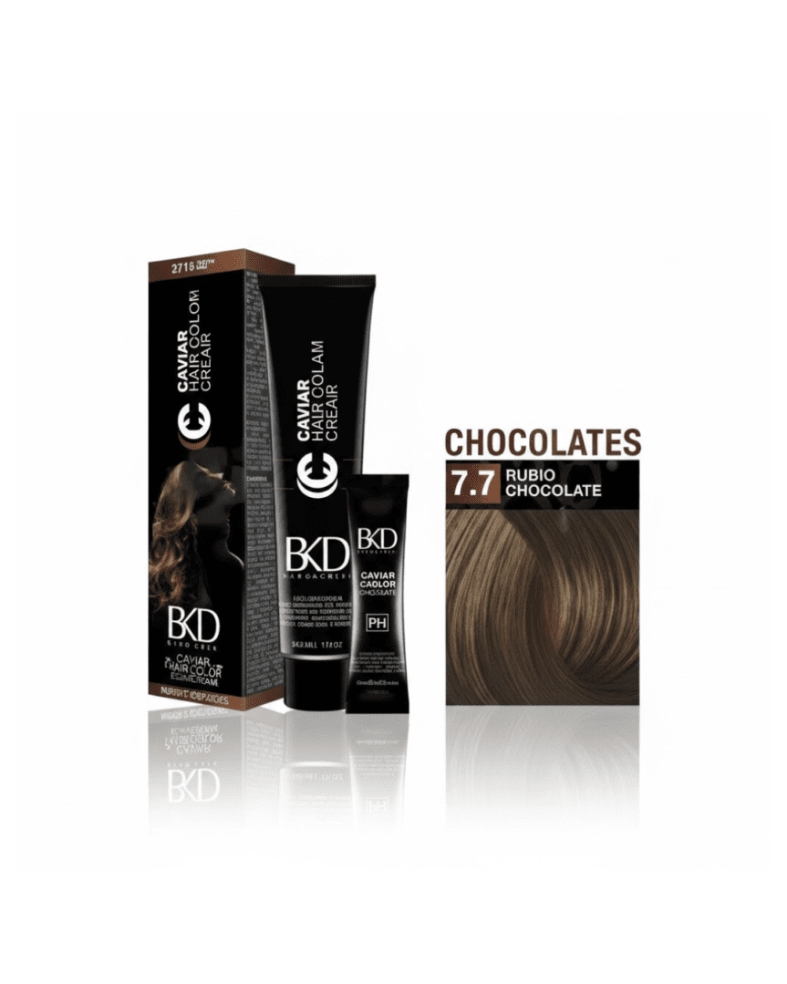 Caviar tintura color cream rubio chocolate 7.7