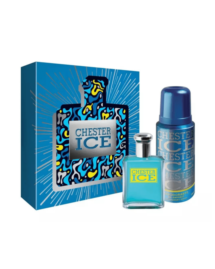 Chester ice colonia 60ml + desodorante, estuche libro