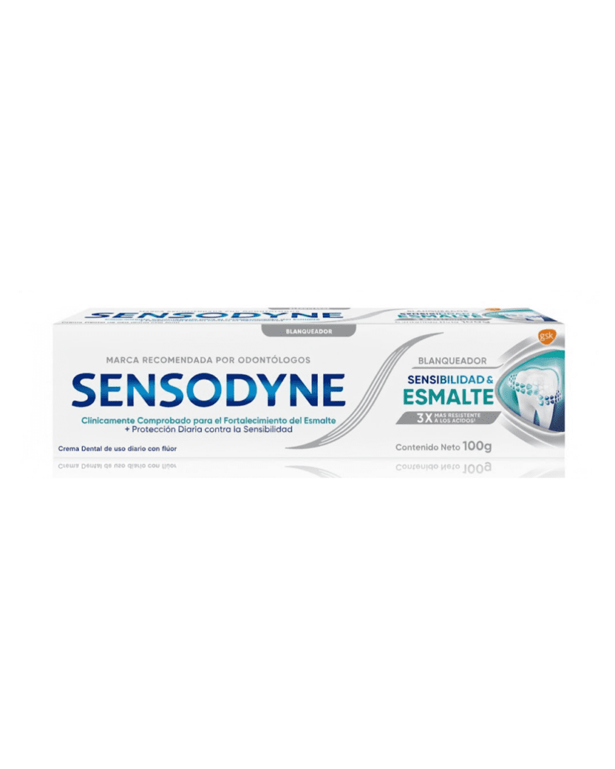Sensodyne sensibilidad y esmalte blanqueador 100gr