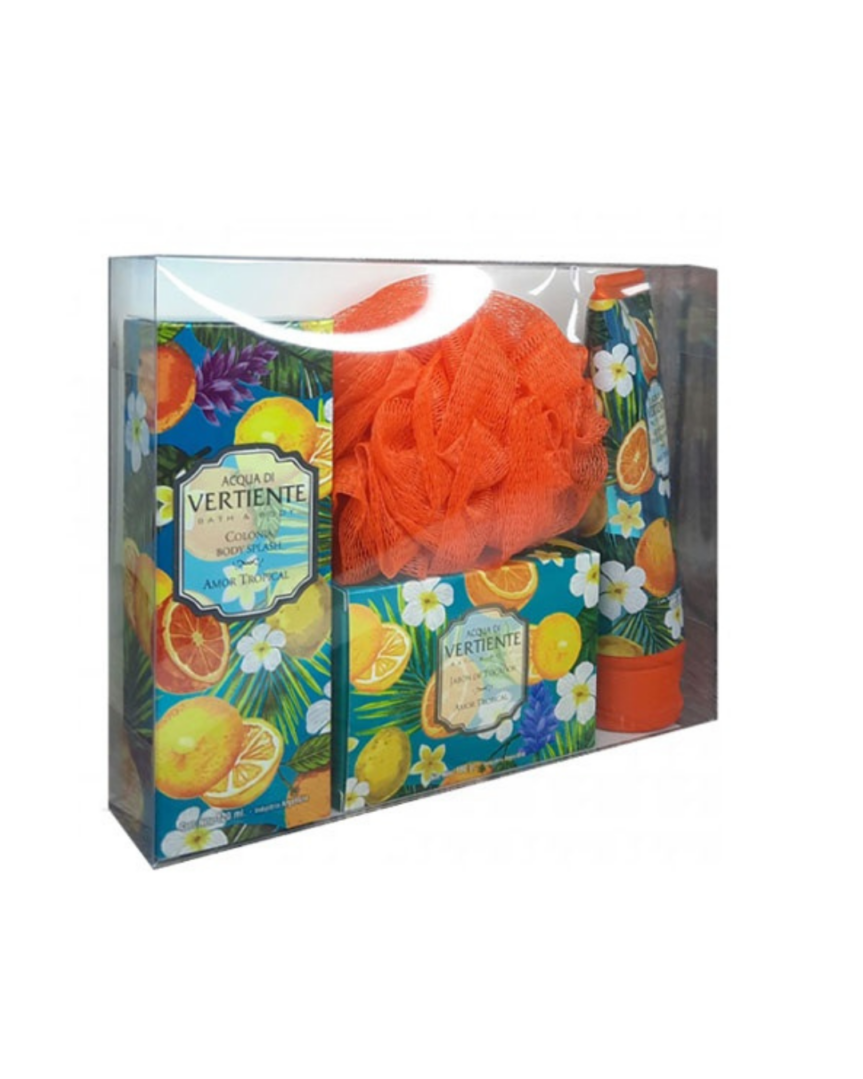 Vertiente estuche cristal amor tropical