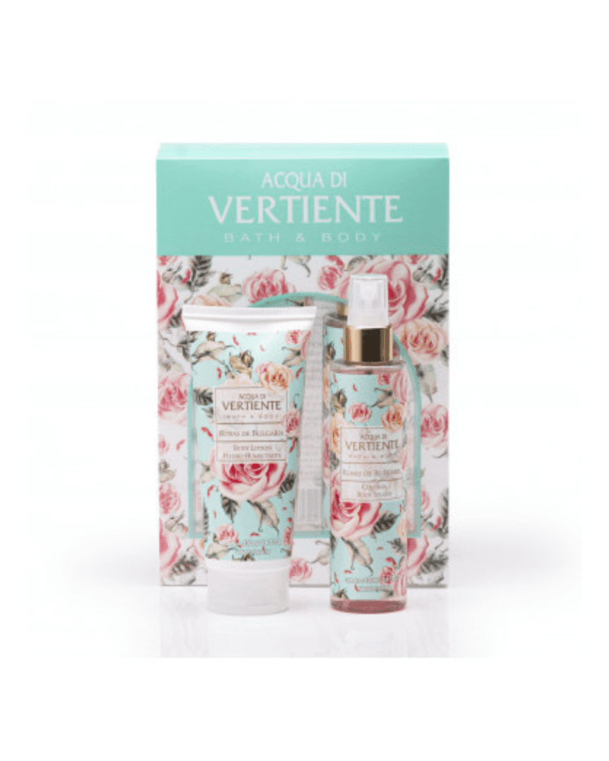 Vertiente estuche rosas Bulgaria Body splash + Body lotion