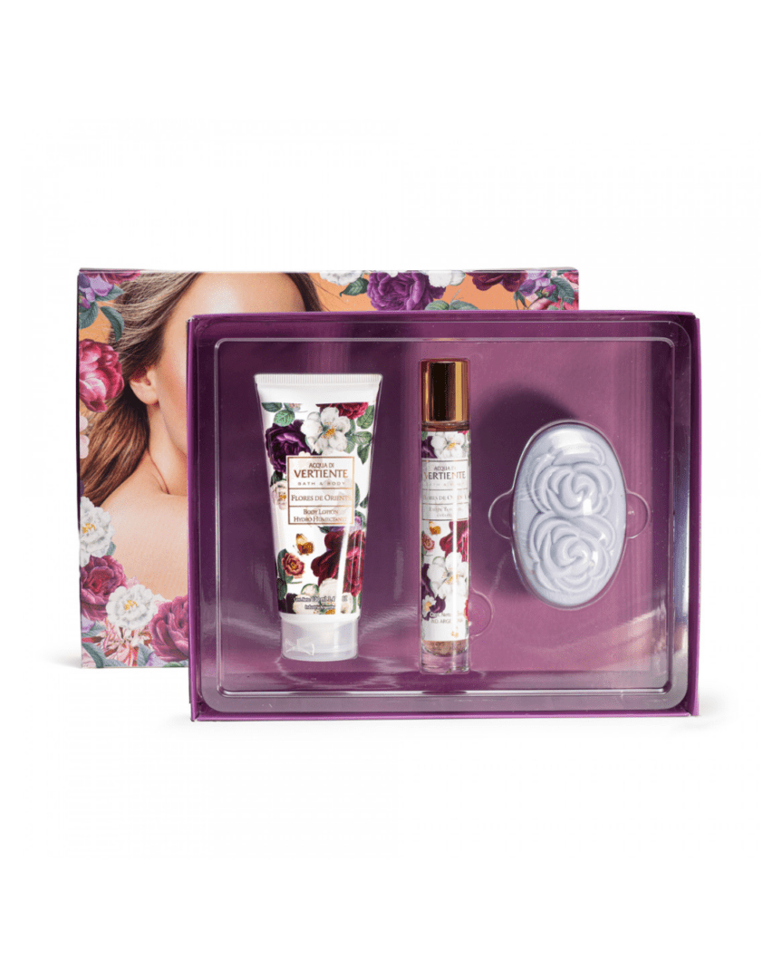 Vertiente estuche flores de oriente