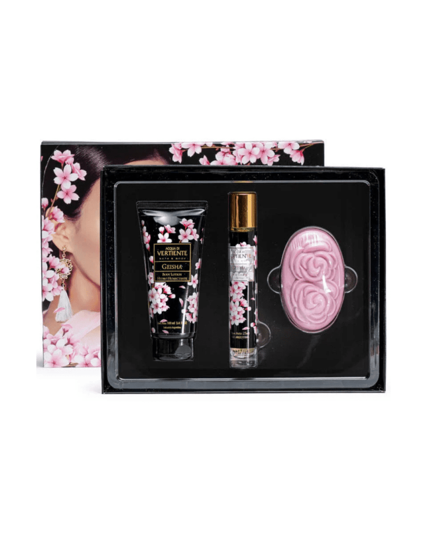 Vertiente estuche geisha body lotion+ Eau de Toilete 25ml + Jabon
