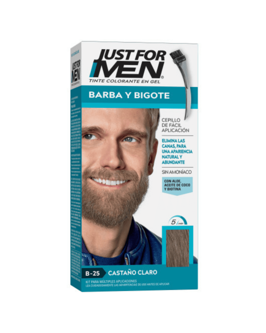 Just for men barba y bigote 28.4gr castaño claro
