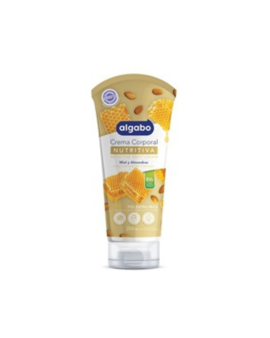 Algabo body cream nutritiva miel y almendra 200ml