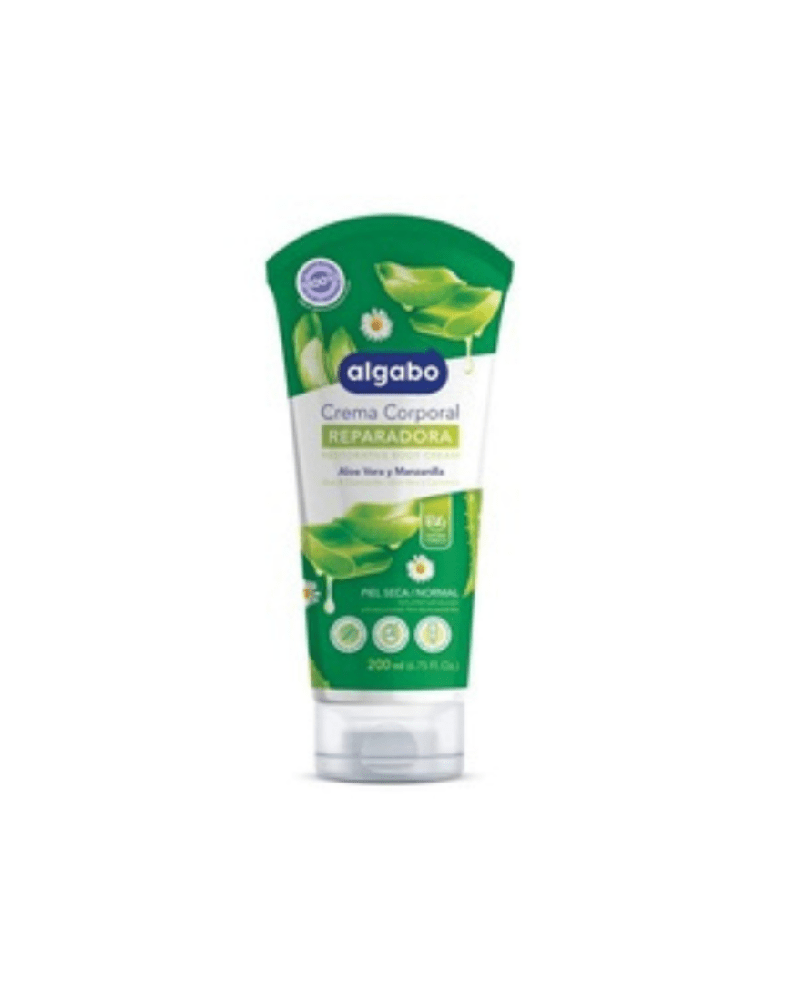 Algabo body cream reparadora aloe y manzanilla 200ml