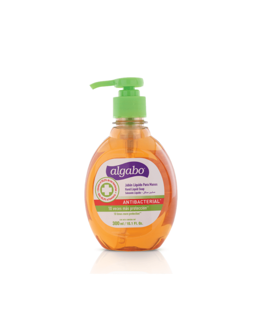 Algabo jabón liquido antibacterial con válvula 300ml