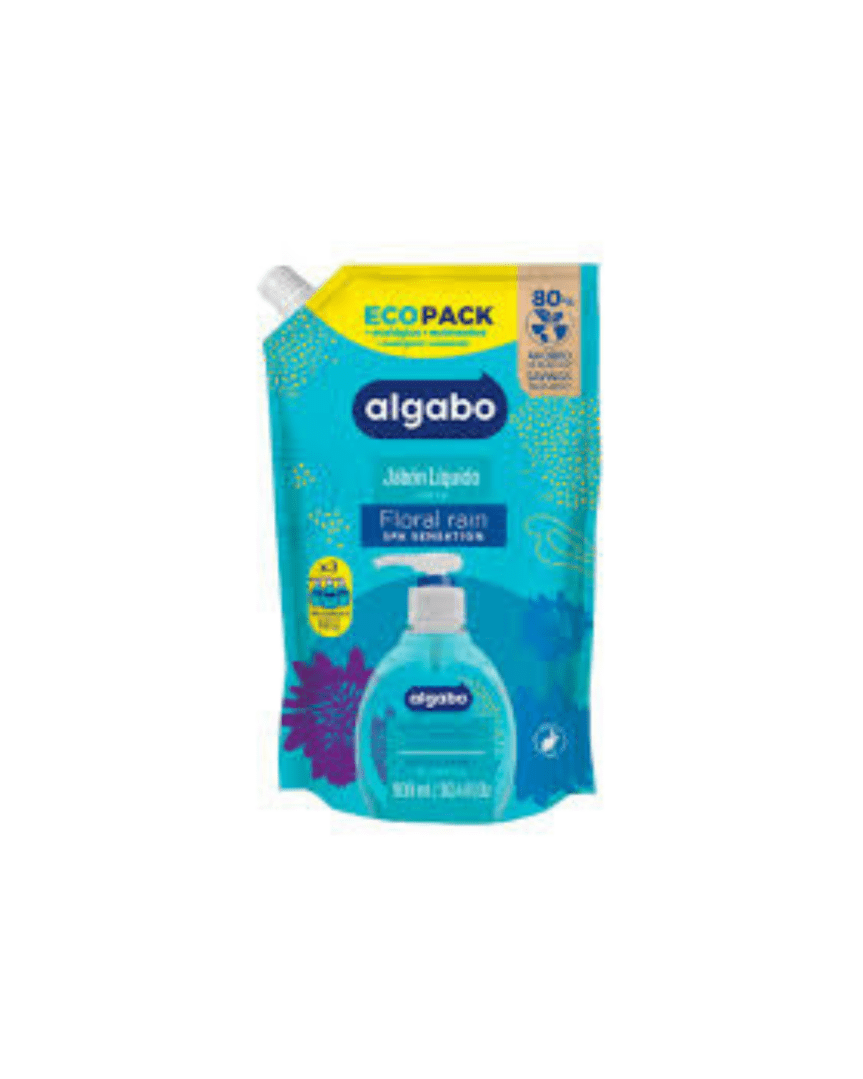 Algabo jabón liquido floral rain doypack 900ml