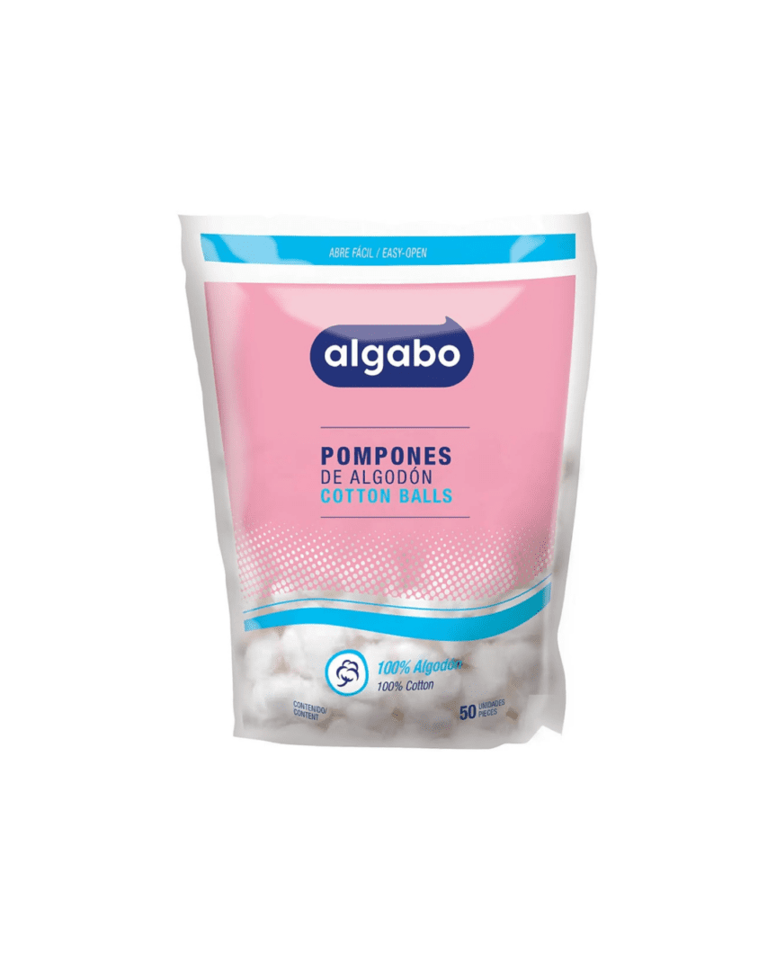 Algabo pompones de algodón 50u