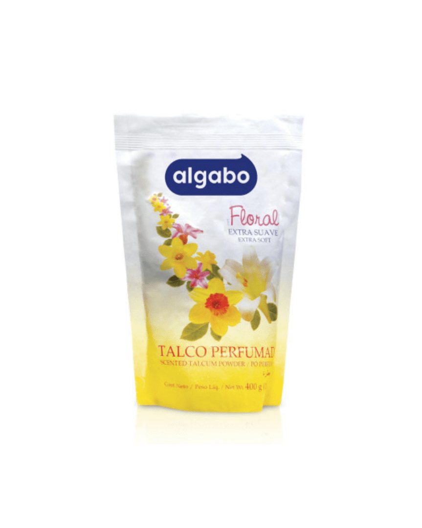 Algabo talco bolsa floral 400gr