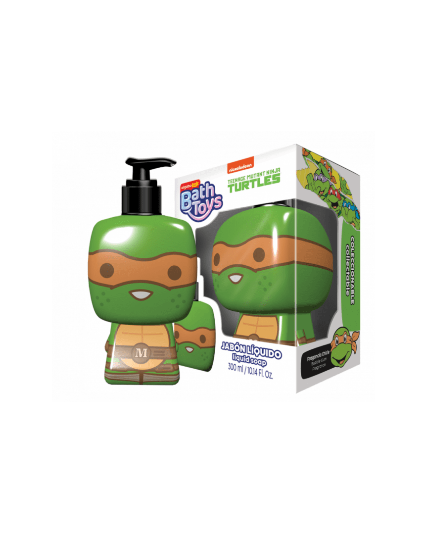 Tortugas ninja jabón liquido con válvula 300ml
