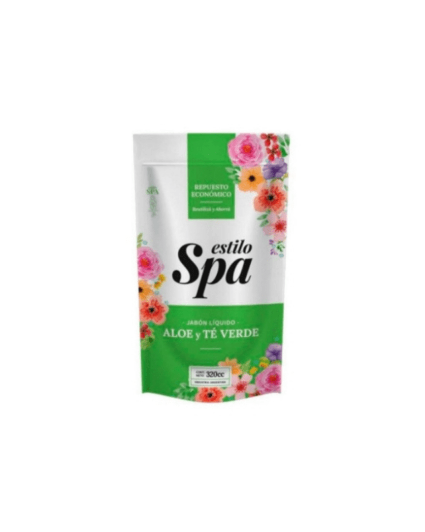 Spa jabón liquido doypack aloe vera y te verde 320ml
