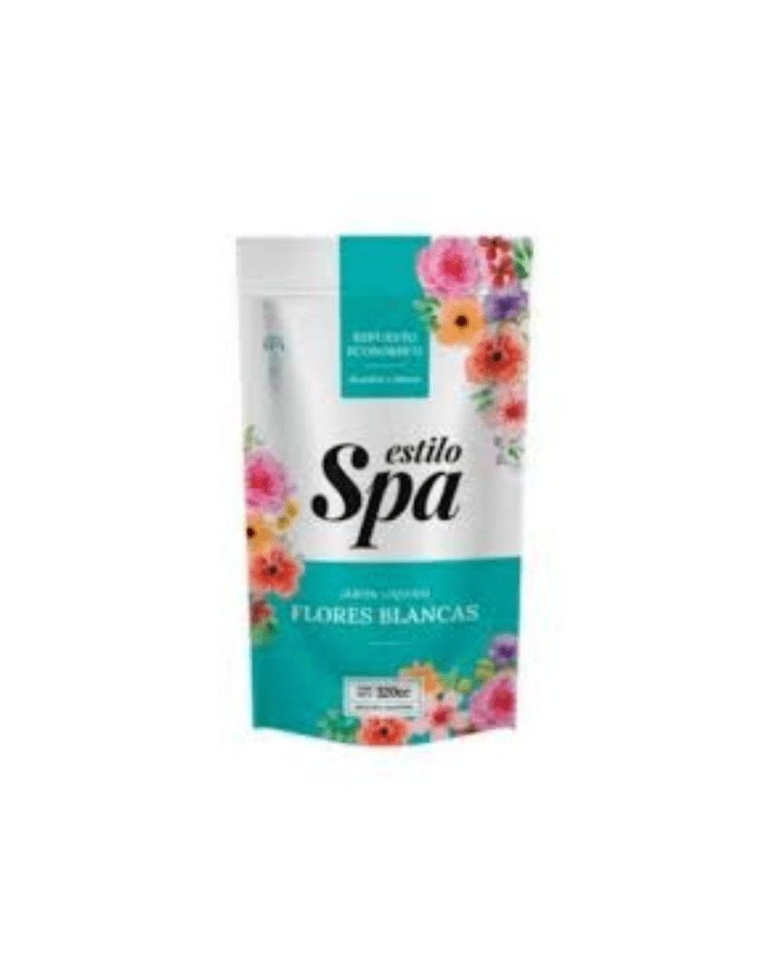 Spa jabón liquido doypack flores blancas 320ml