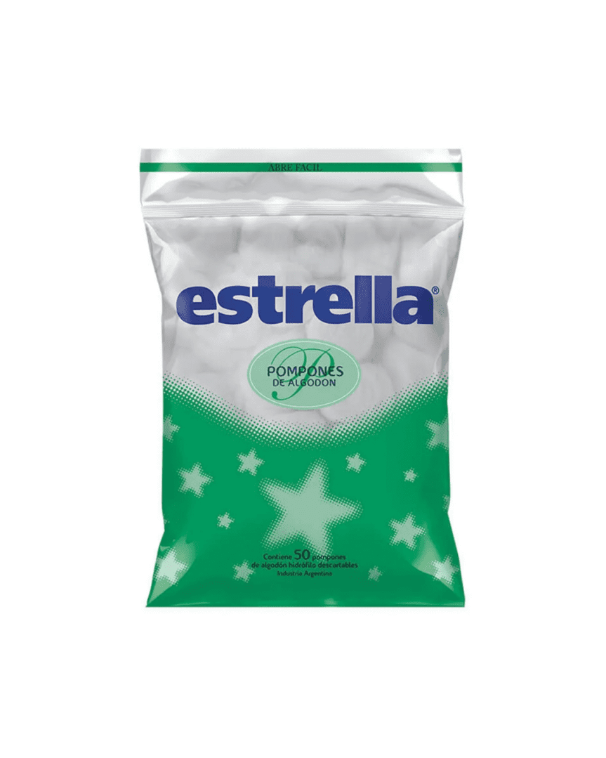 Estrella pompones 50 unidades