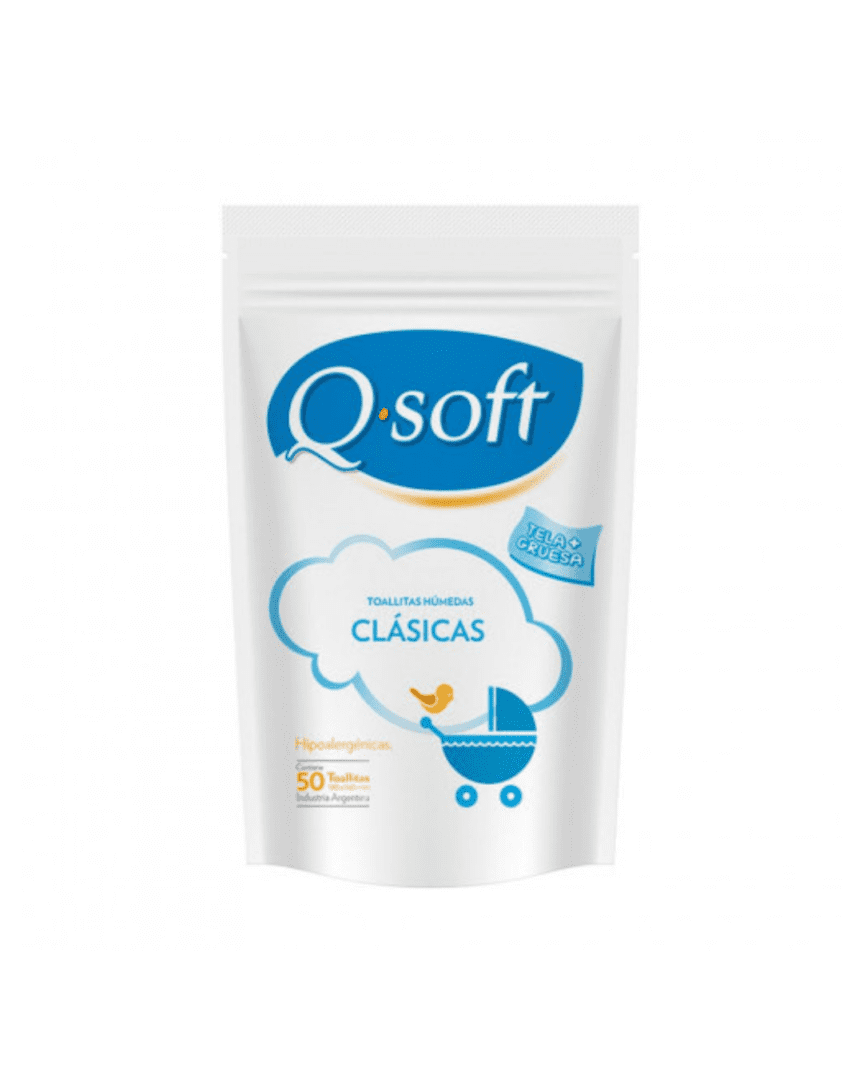 Q-soft Toallas húmedas clasicas doypack x50 unidades
