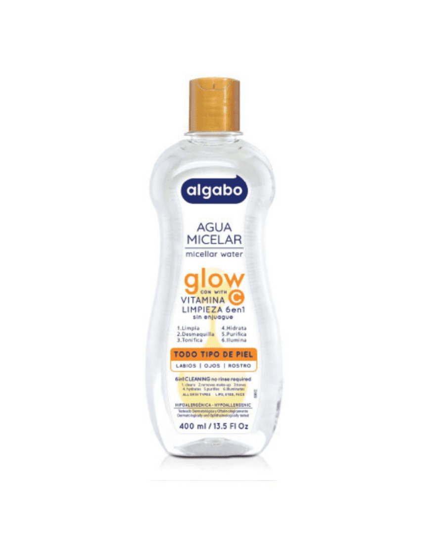 Algabo agua micelar glow 400ml
