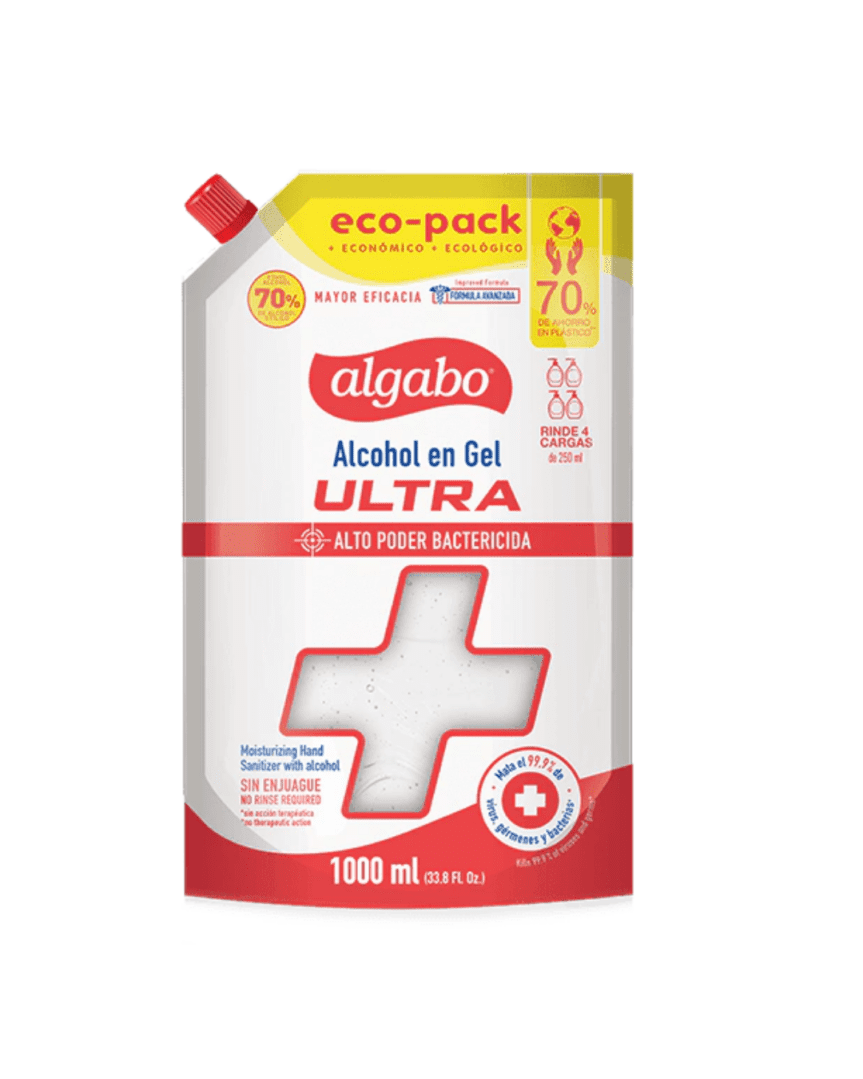 Algabo alcohol en gel eco pack 1lt