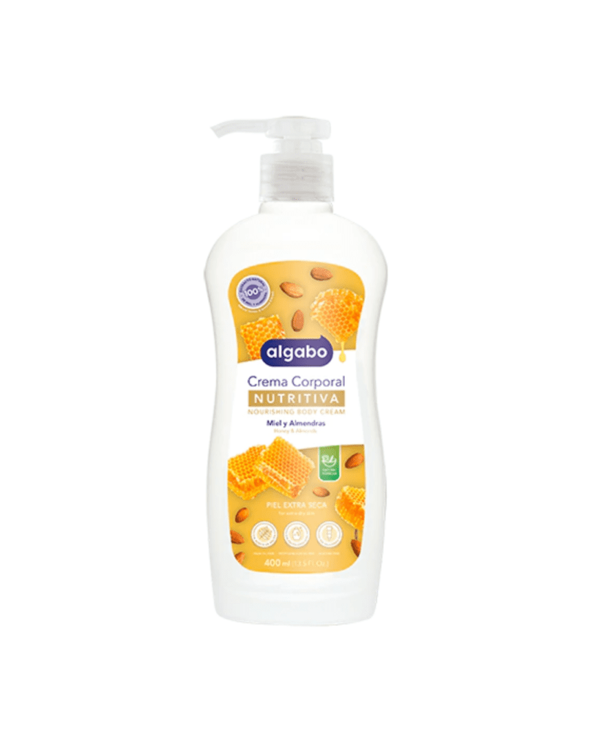 Algabo body cream miel y almendras con válvula 400ml
