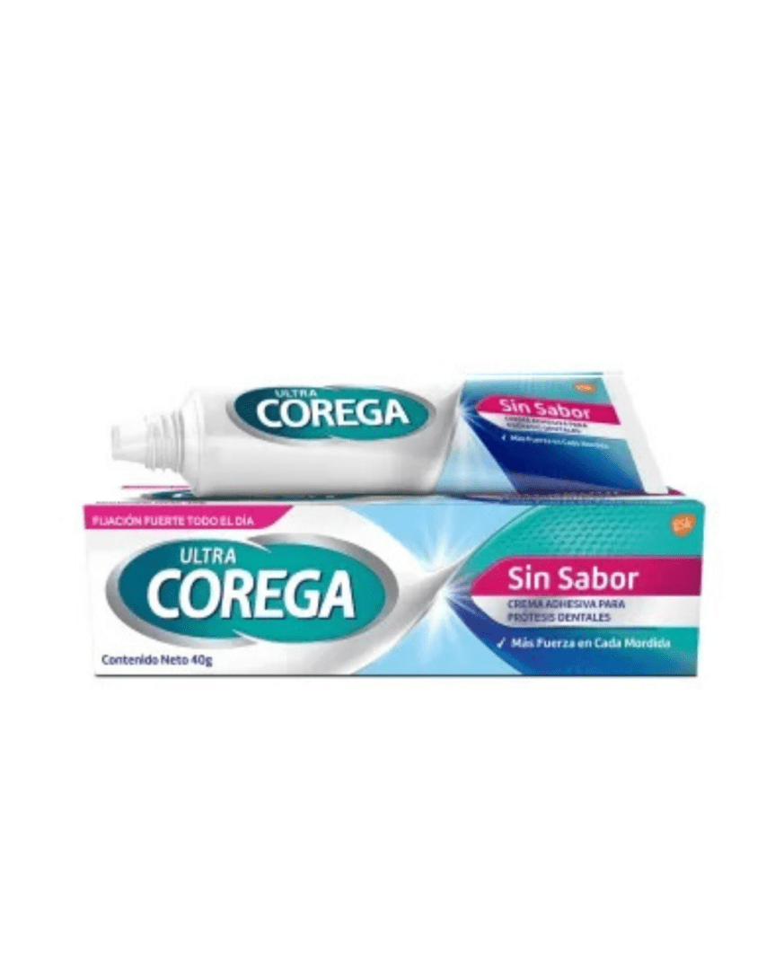 Corega ultra crema adhesiva sin sabor 40gr