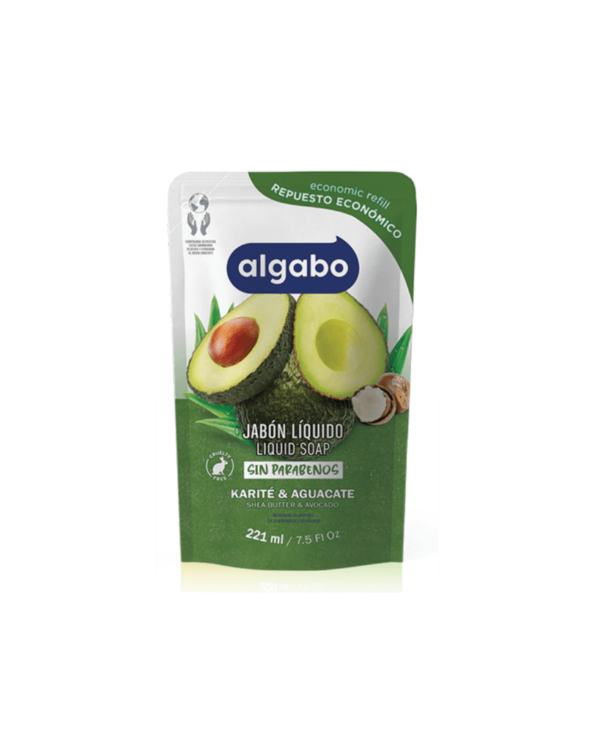 Algabo jabón liquido karite aguacate doypack 220ml