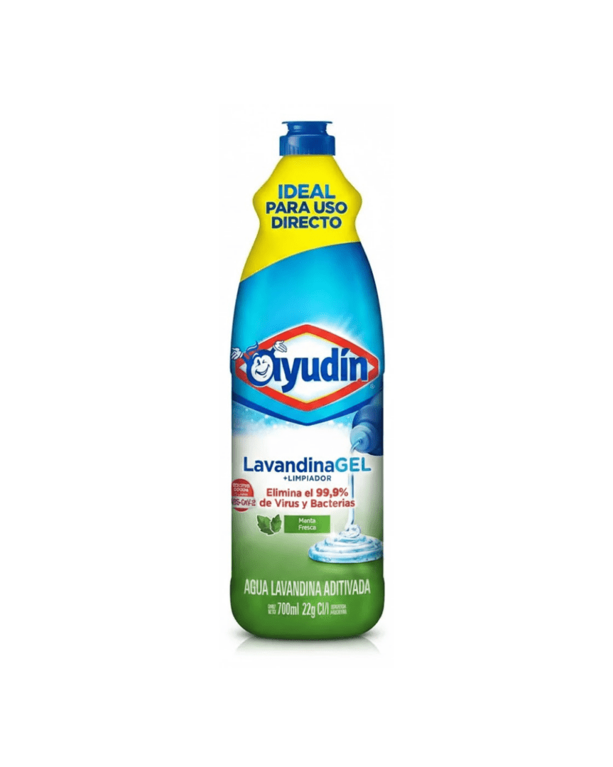 Ayudín lavandina gel menta 700ml