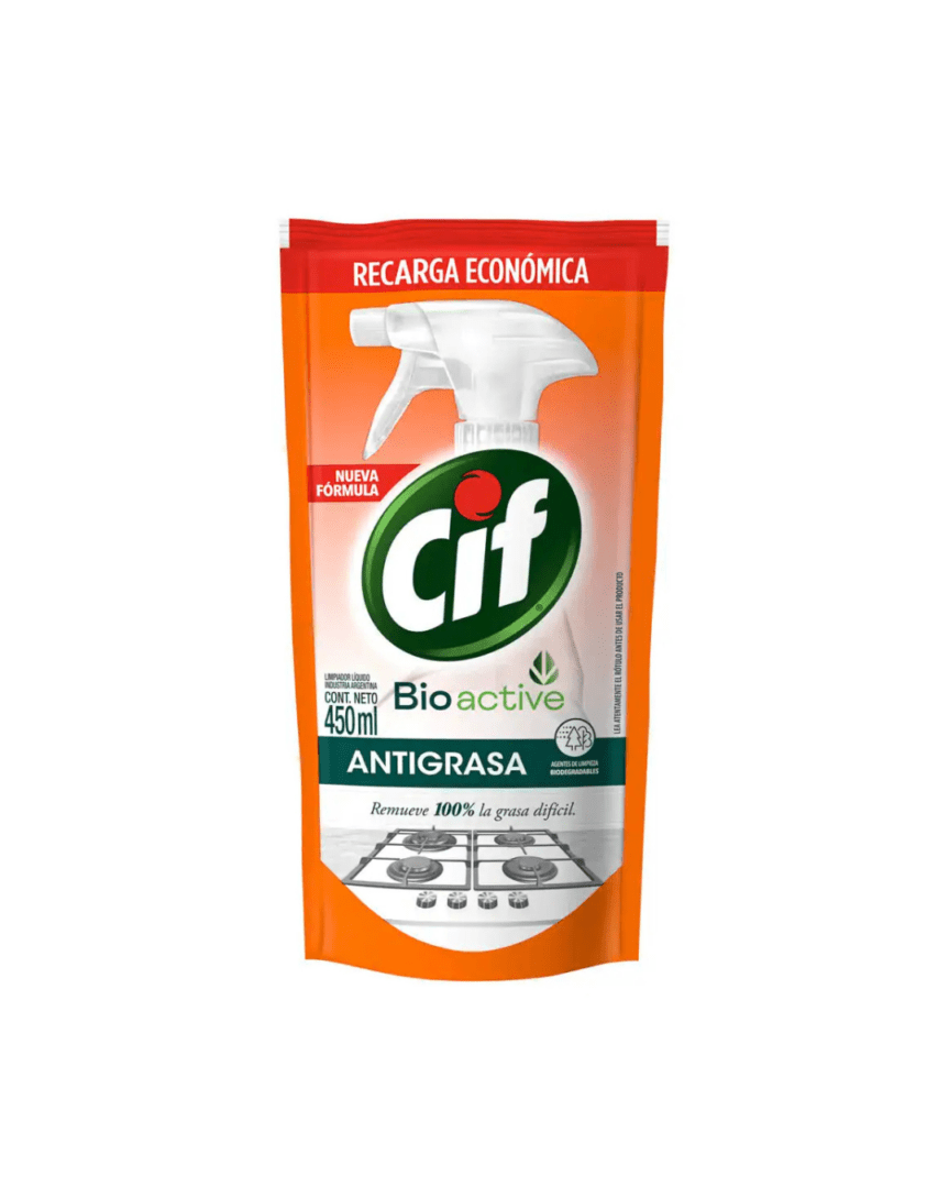Cif antigrasa bioactive doypack 450ml