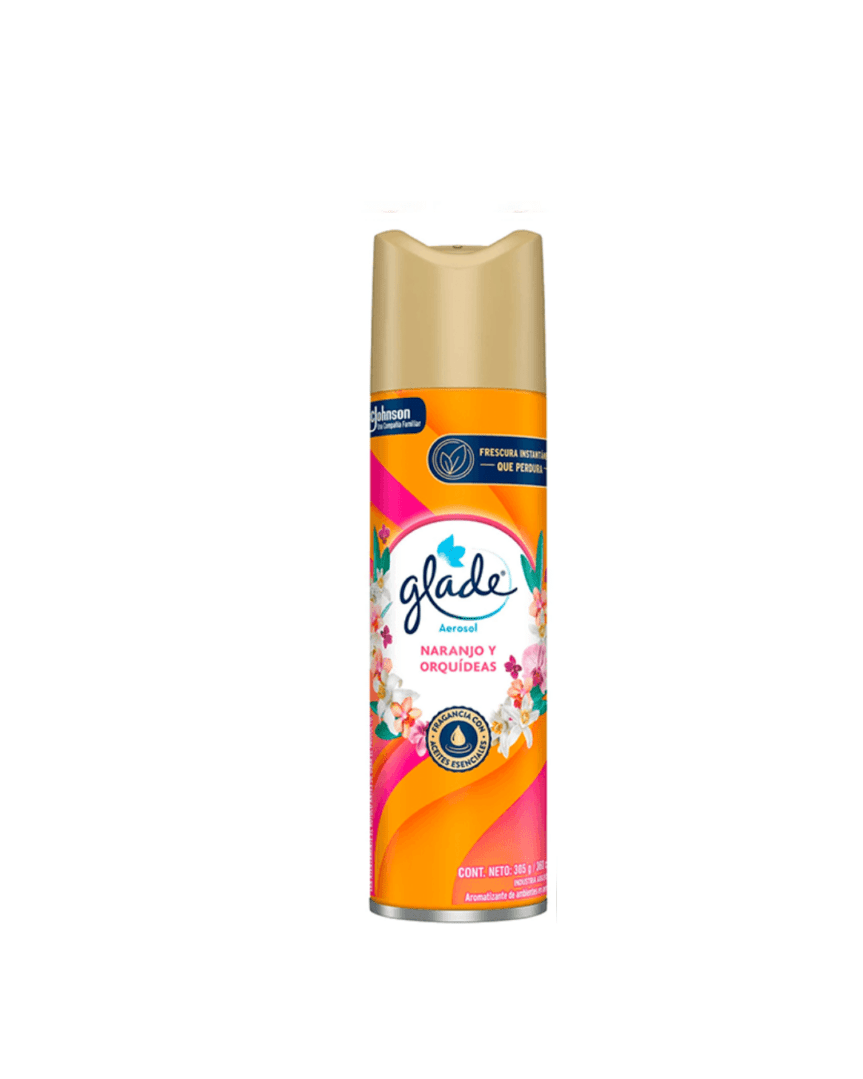 Glade aerosol naranjo y orquídeas 360ml