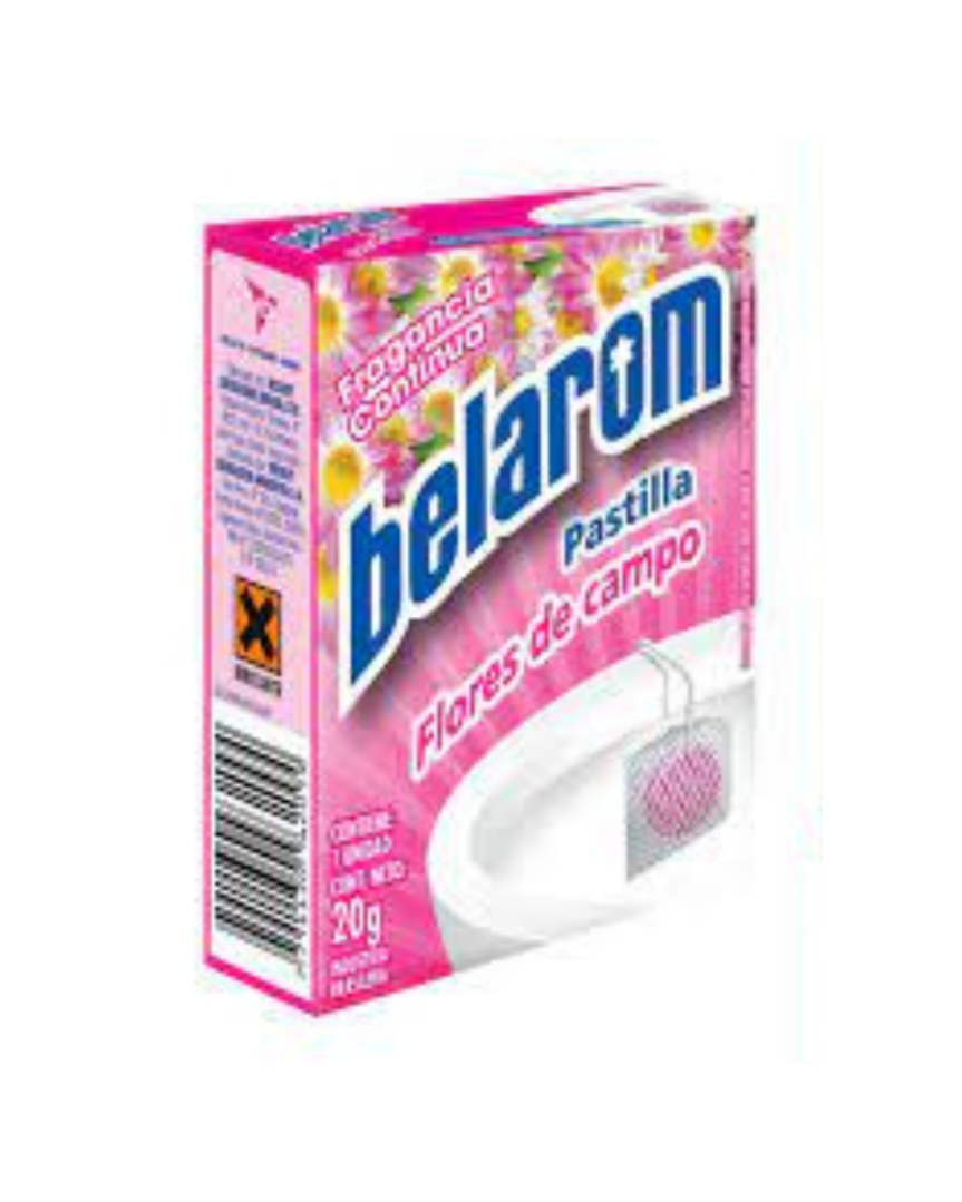 Harpic belarom pastilla para inodoro flores 20gr